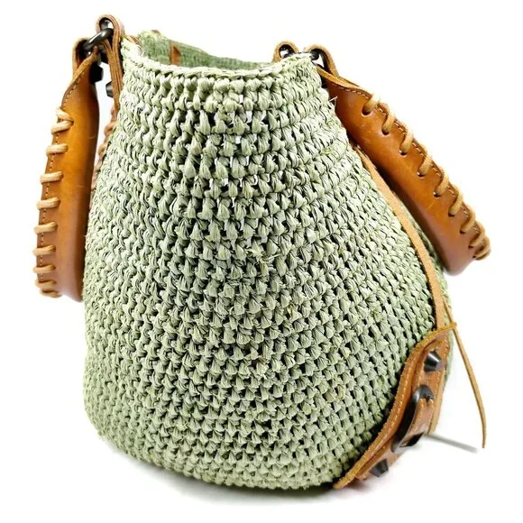 Balenciaga Green Straw Tote Bag mon127-100125 - Picture 3 of 9